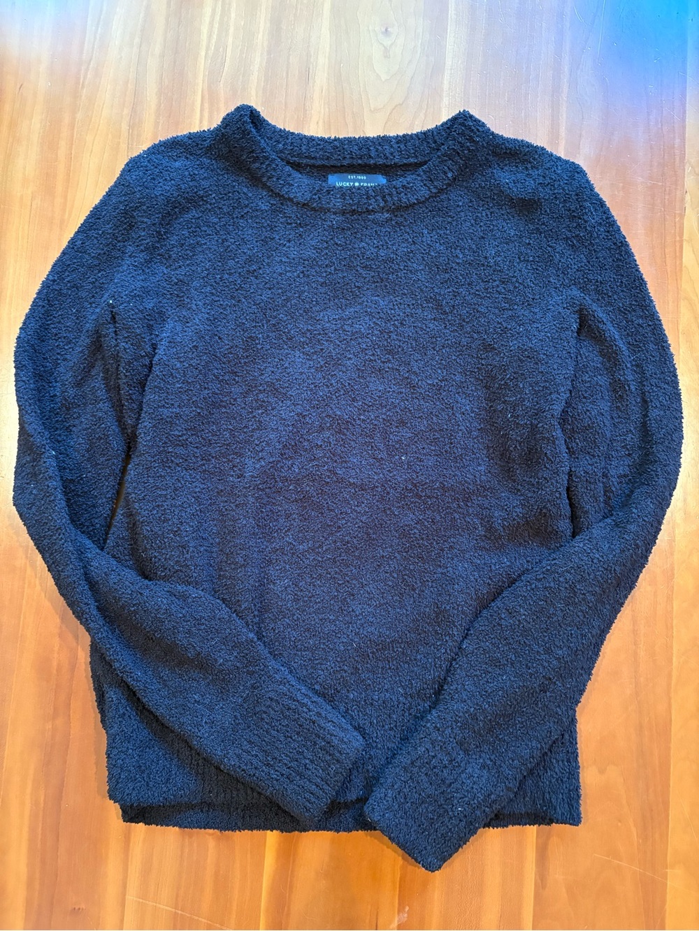 Lucky Brand Black Crewneck Sweater